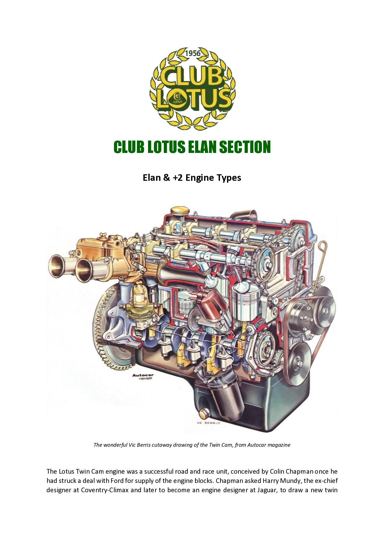 Elan Engine Types