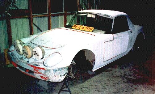 Brian Walton's Elan S3 rally car